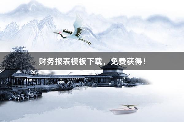 财务报表模板下载，免费获得！